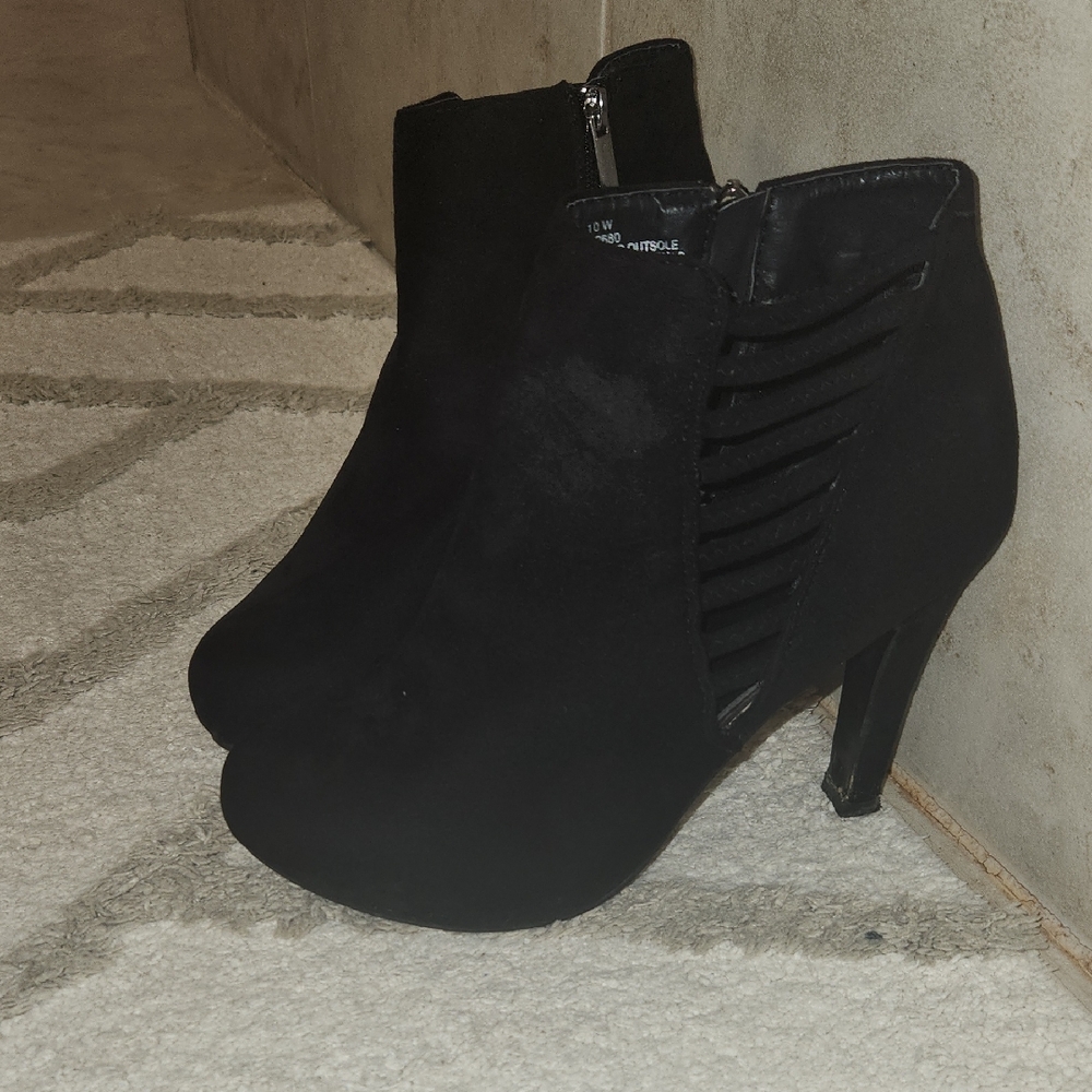 Lane Bryant Black Ankle Booties